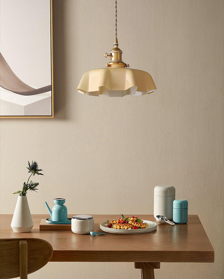 Fransk Blomma Pendant Swag Lampa