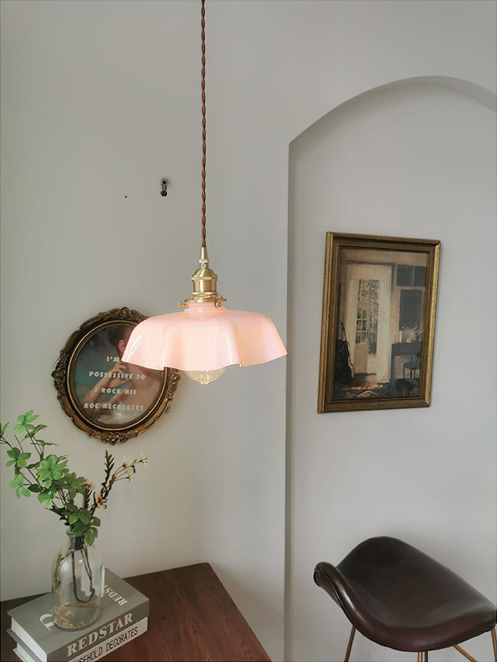 Fransk Blomma Pendellampa