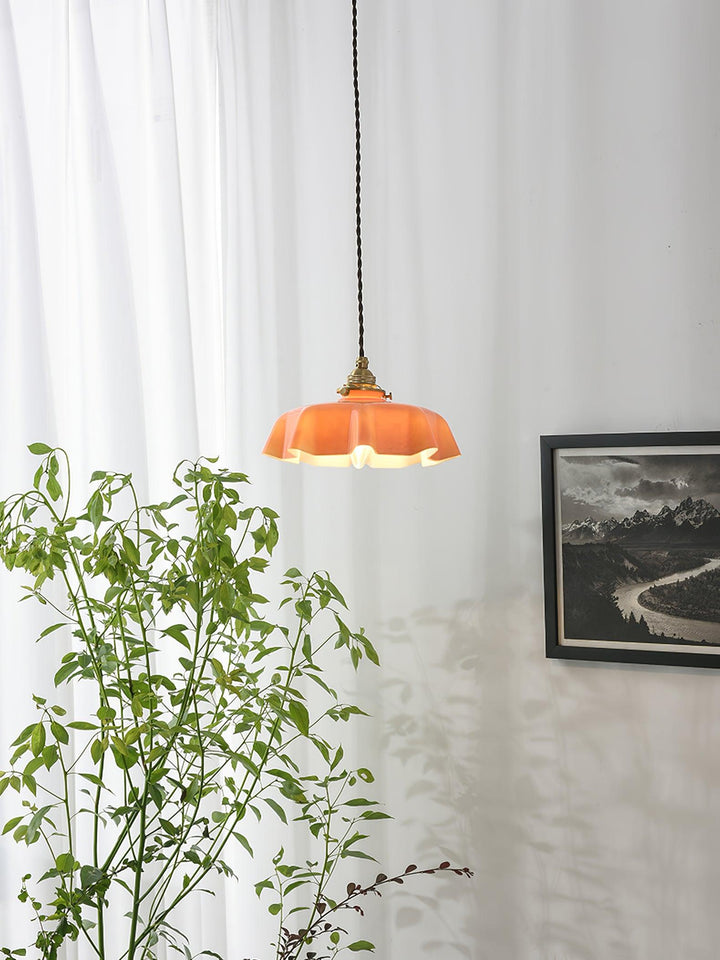 Fransk Blomma Pendant Swag Lampa