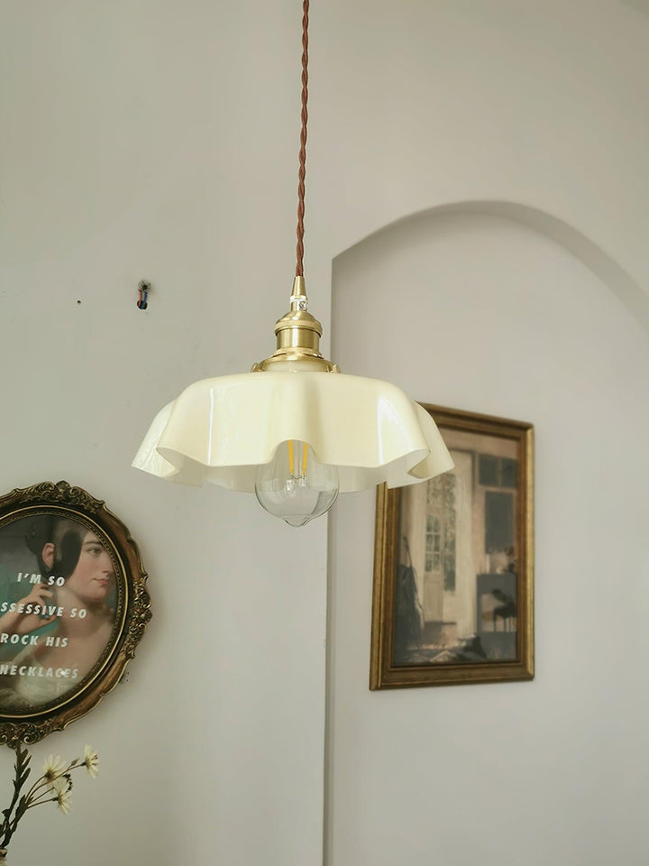 Fransk Blomma Pendellampa
