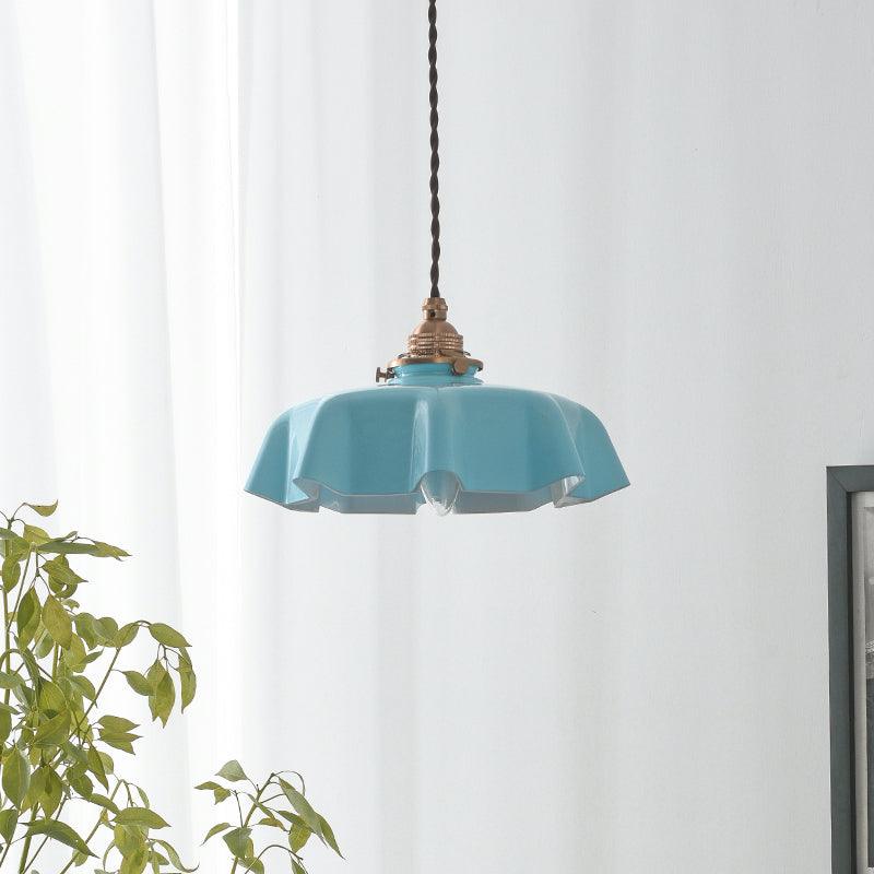 Fransk Blomma Pendant Swag Lampa