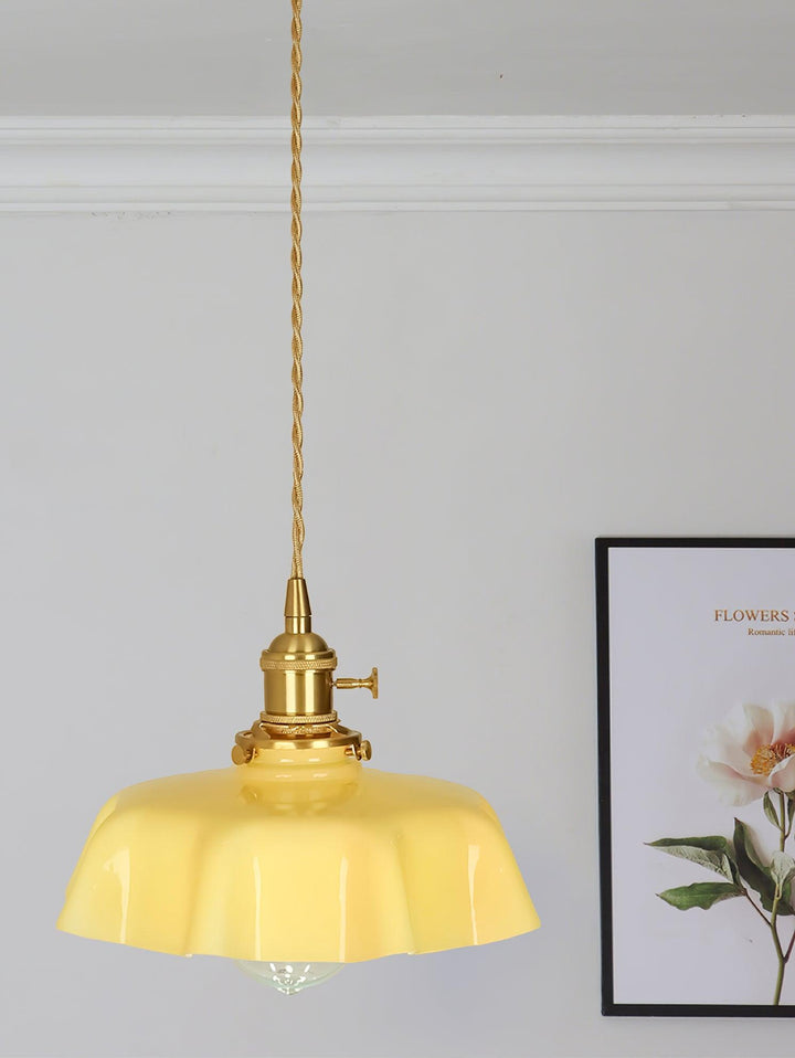 Fransk Blomma Pendant Swag Lampa