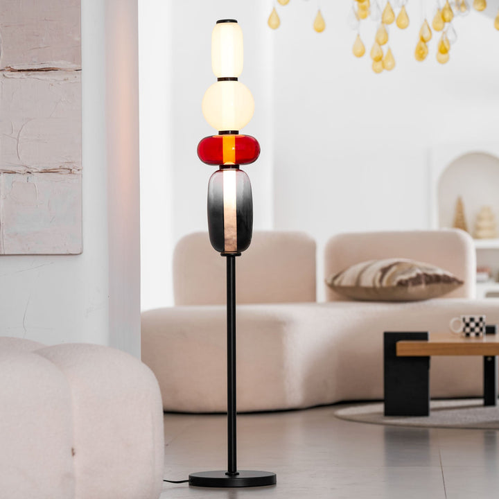 Kanderad Glas Golvlampa