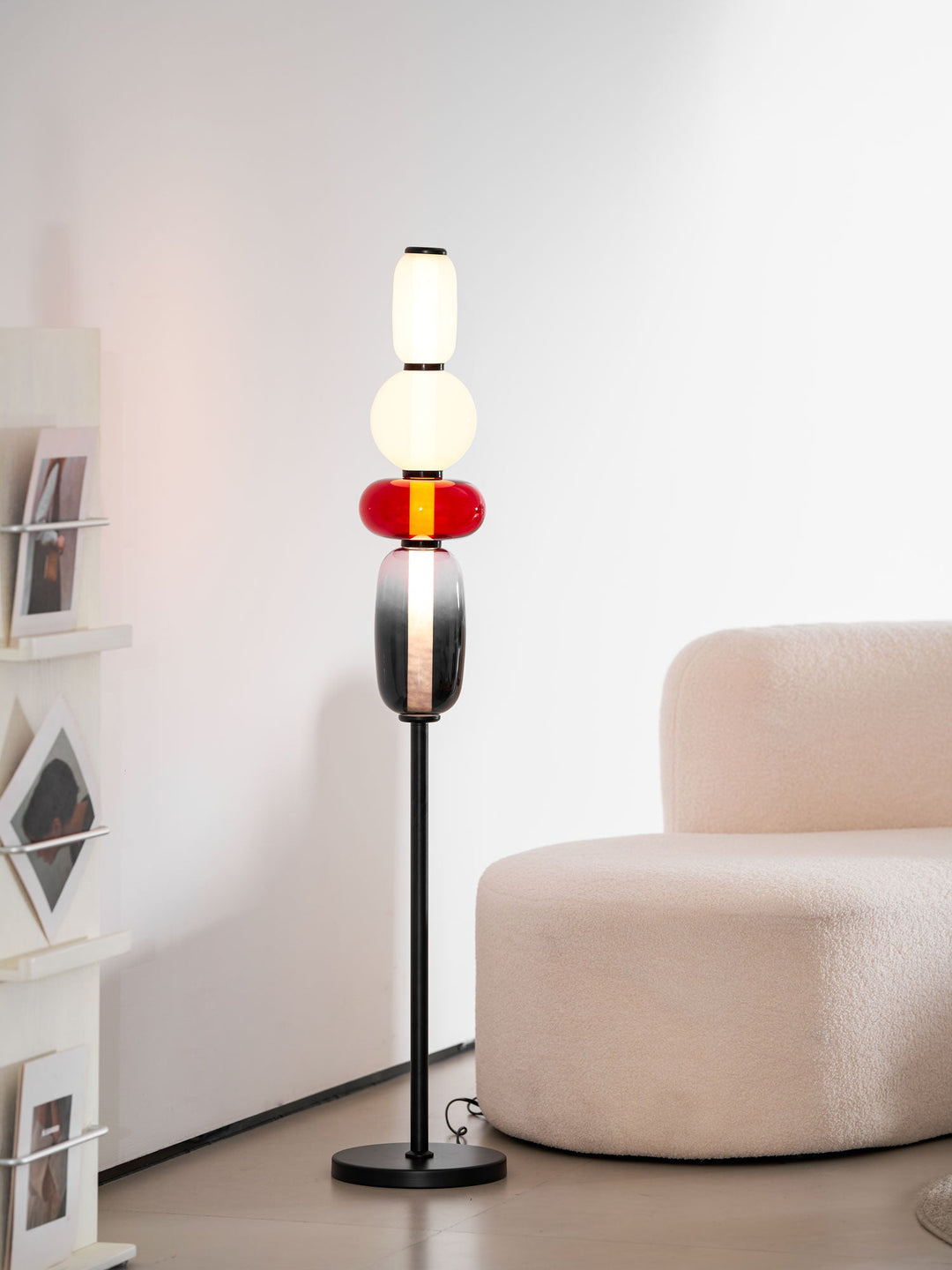 Kanderad Glas Golvlampa