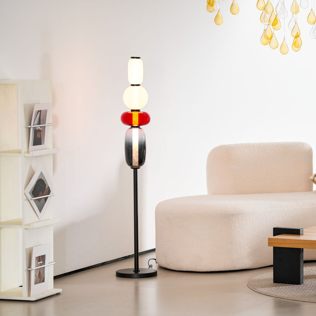 Kanderad Glas Golvlampa
