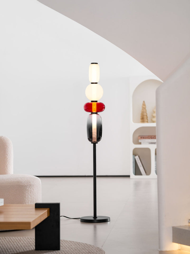 Kanderad Glas Golvlampa