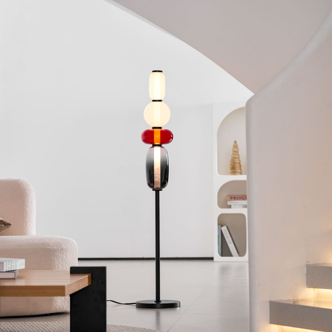 Kanderad Glas Golvlampa