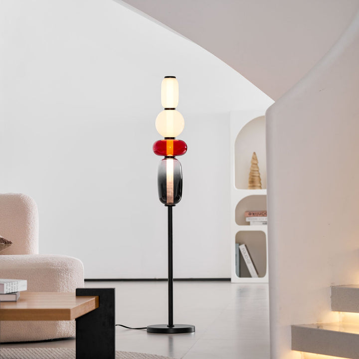 Kanderad Glas Golvlampa