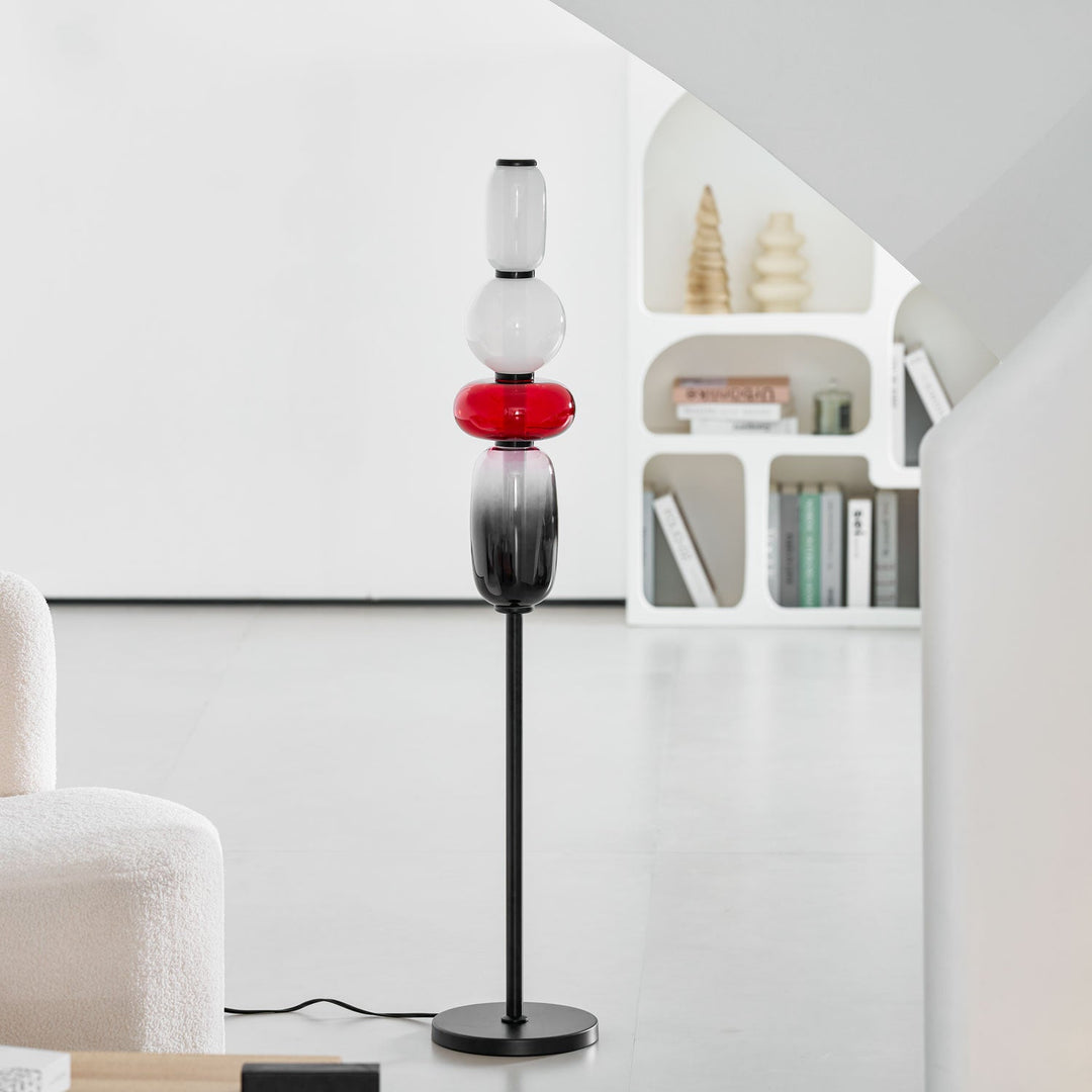 Kanderad Glas Golvlampa