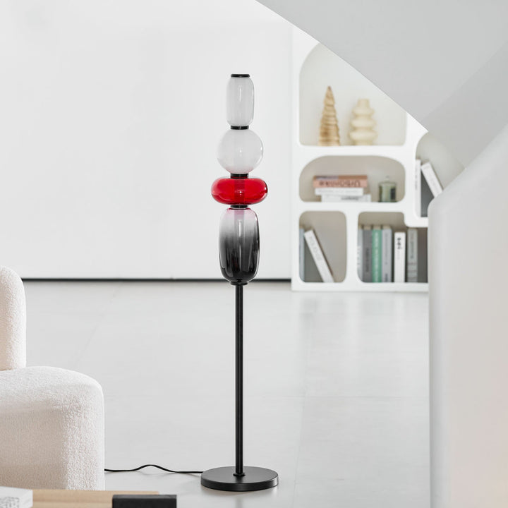 Kanderad Glas Golvlampa