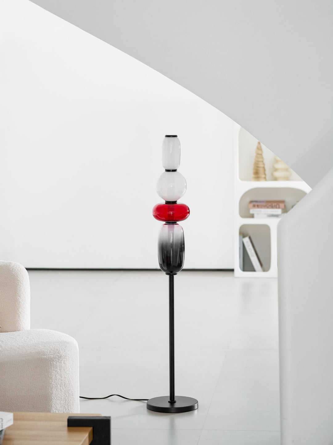 Kanderad Glas Golvlampa