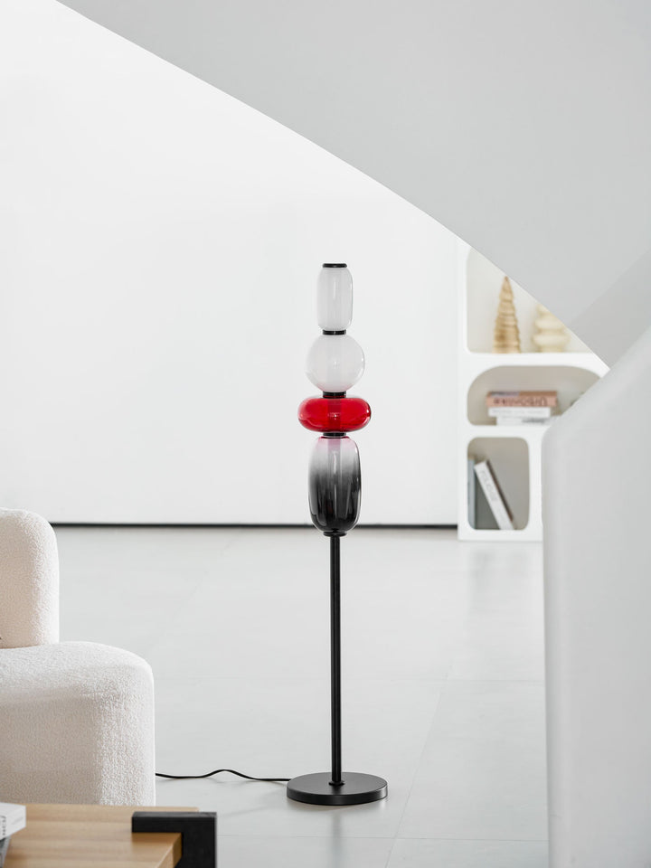Kanderad Glas Golvlampa