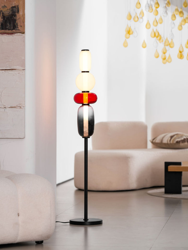 Kanderad Glas Golvlampa