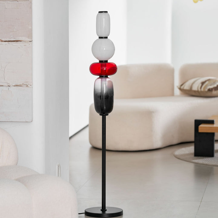 Kanderad Glas Golvlampa