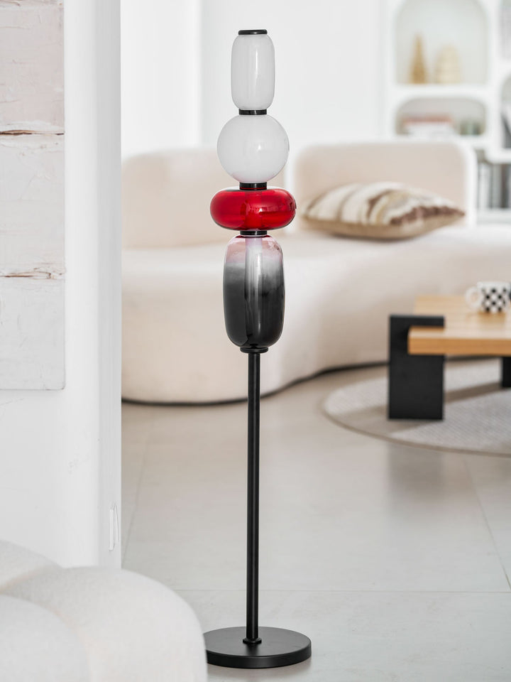 Kanderad Glas Golvlampa