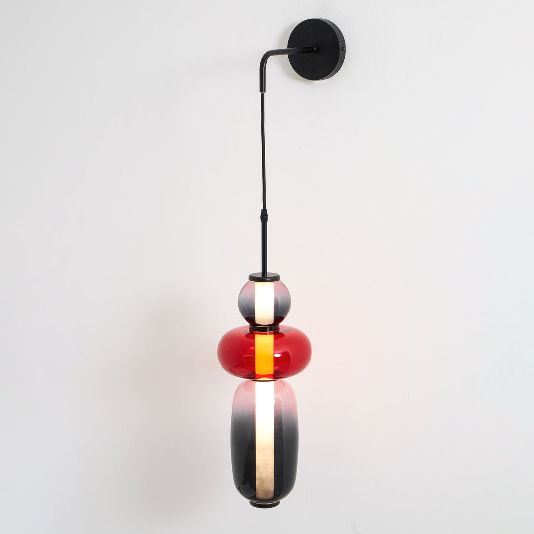 Kanderad Glas Vägglampa