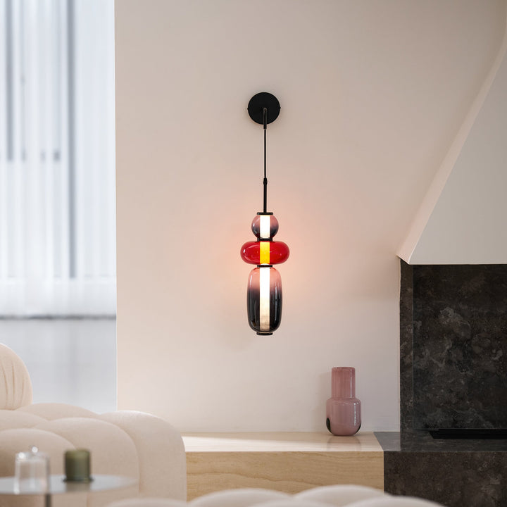 Kanderad Glas Vägglampa