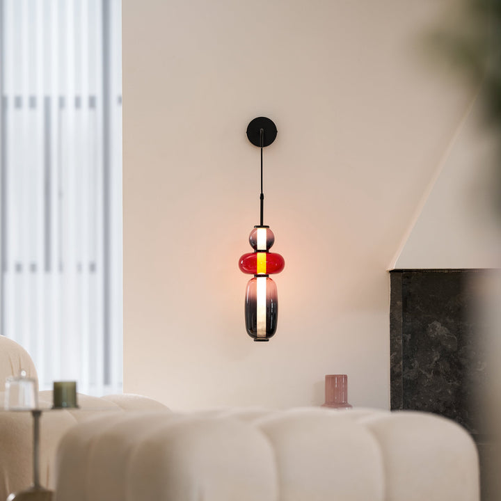 Kanderad Glas Vägglampa
