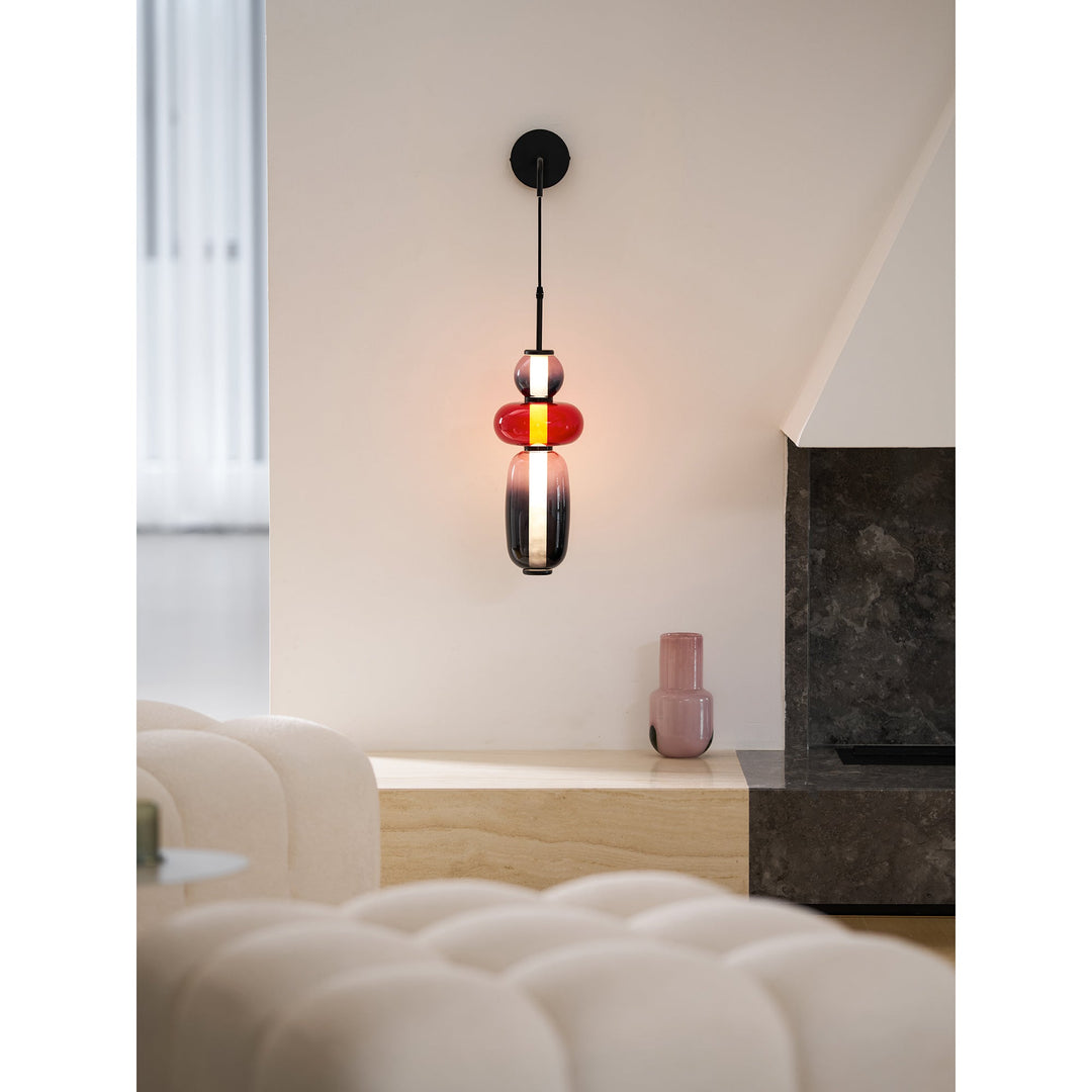 Kanderad Glas Vägglampa
