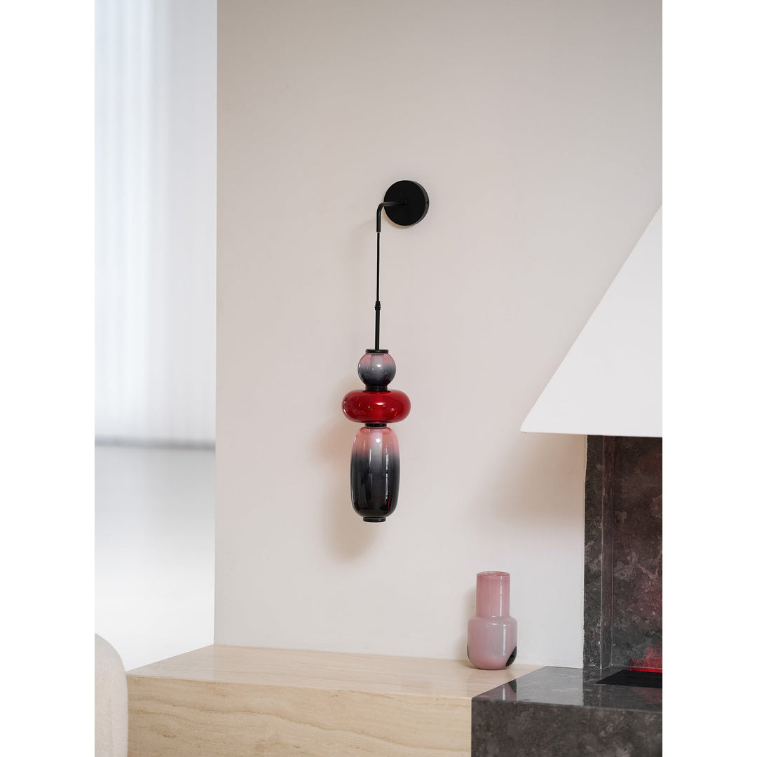 Kanderad Glas Vägglampa