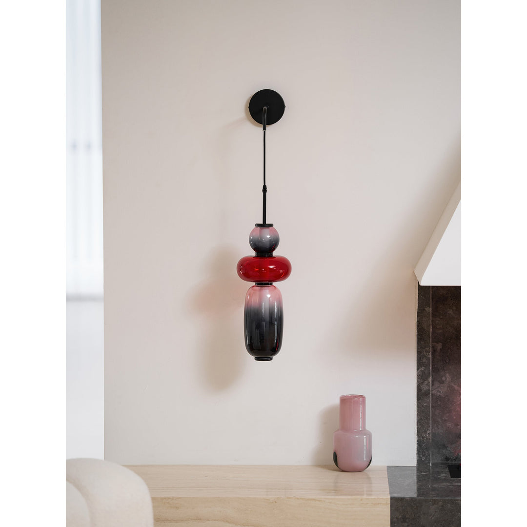 Kanderad Glas Vägglampa