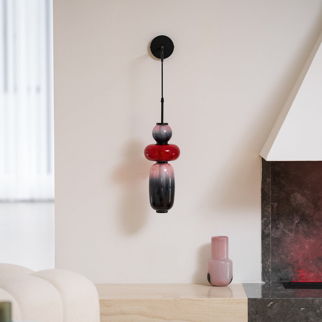 Kanderad Glas Vägglampa