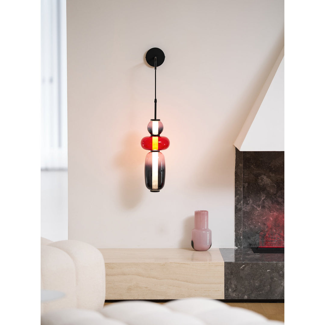 Kanderad Glas Vägglampa