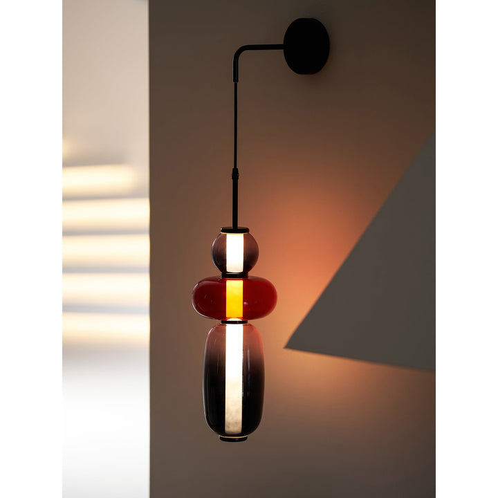 Kanderad Glas Vägglampa