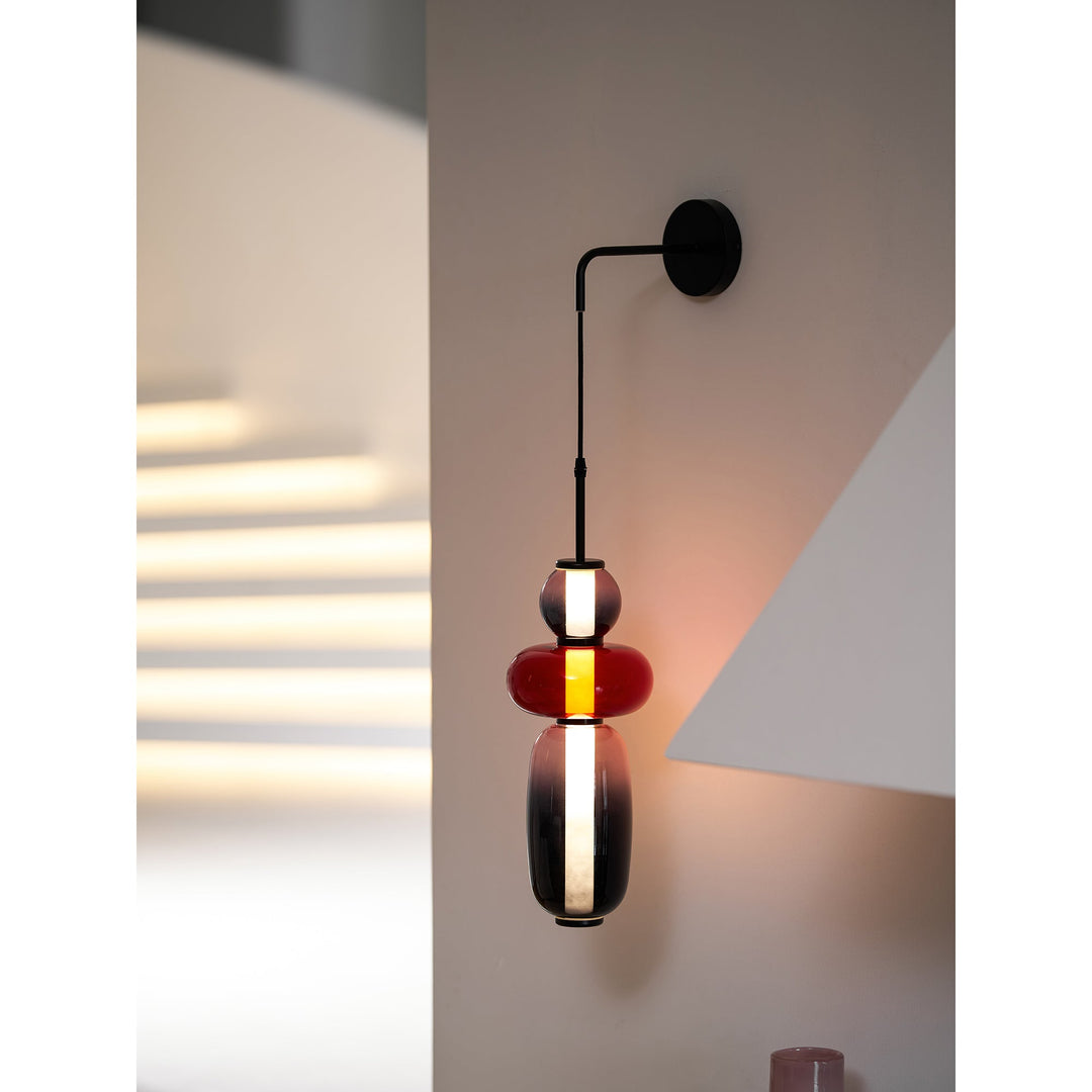 Kanderad Glas Vägglampa