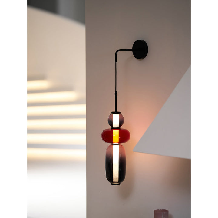 Kanderad Glas Vägglampa