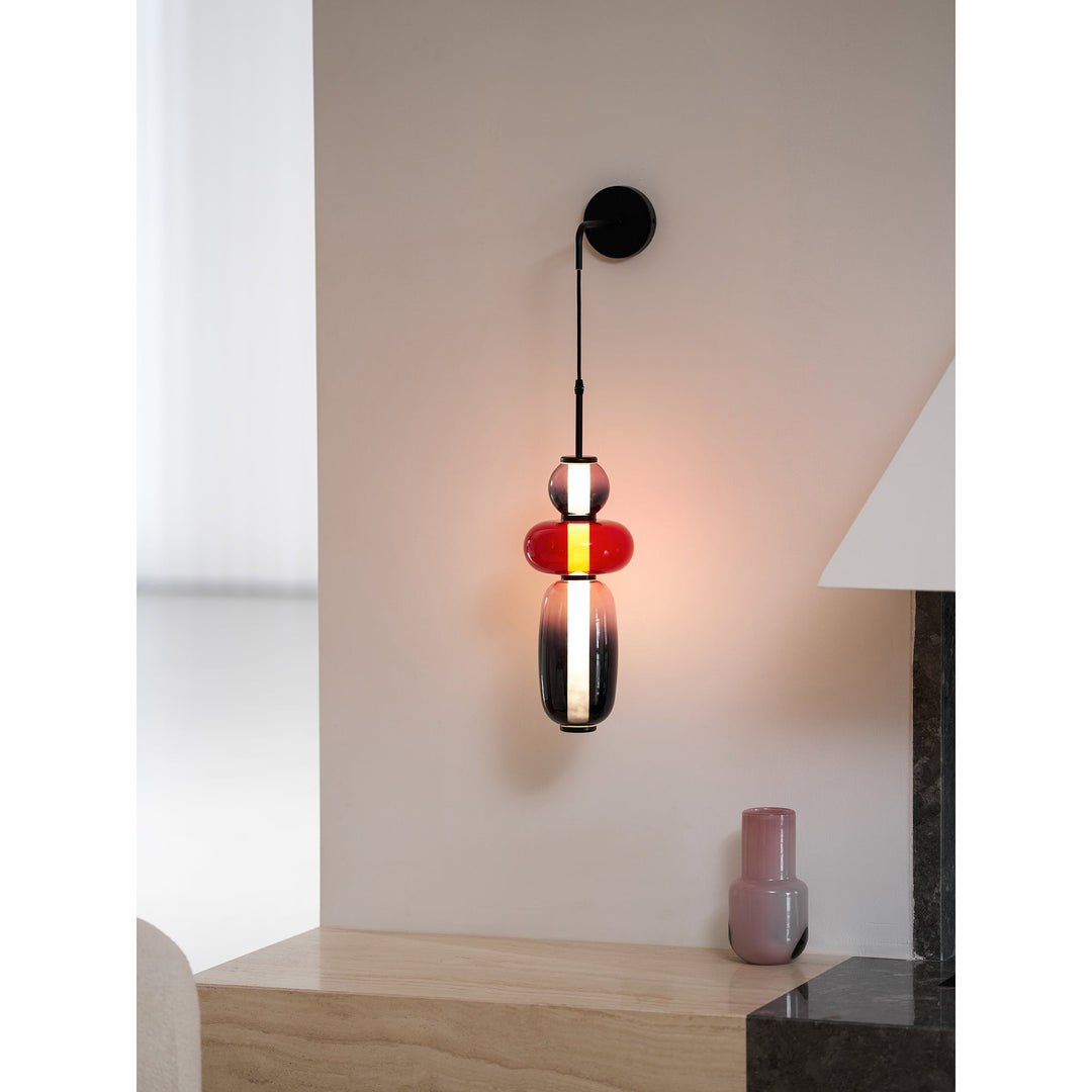 Kanderad Glas Vägglampa