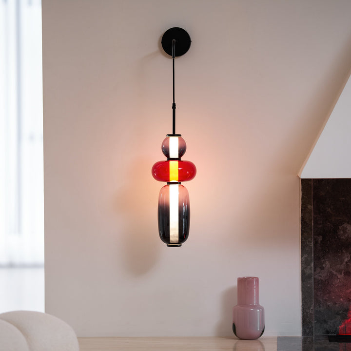 Kanderad Glas Vägglampa