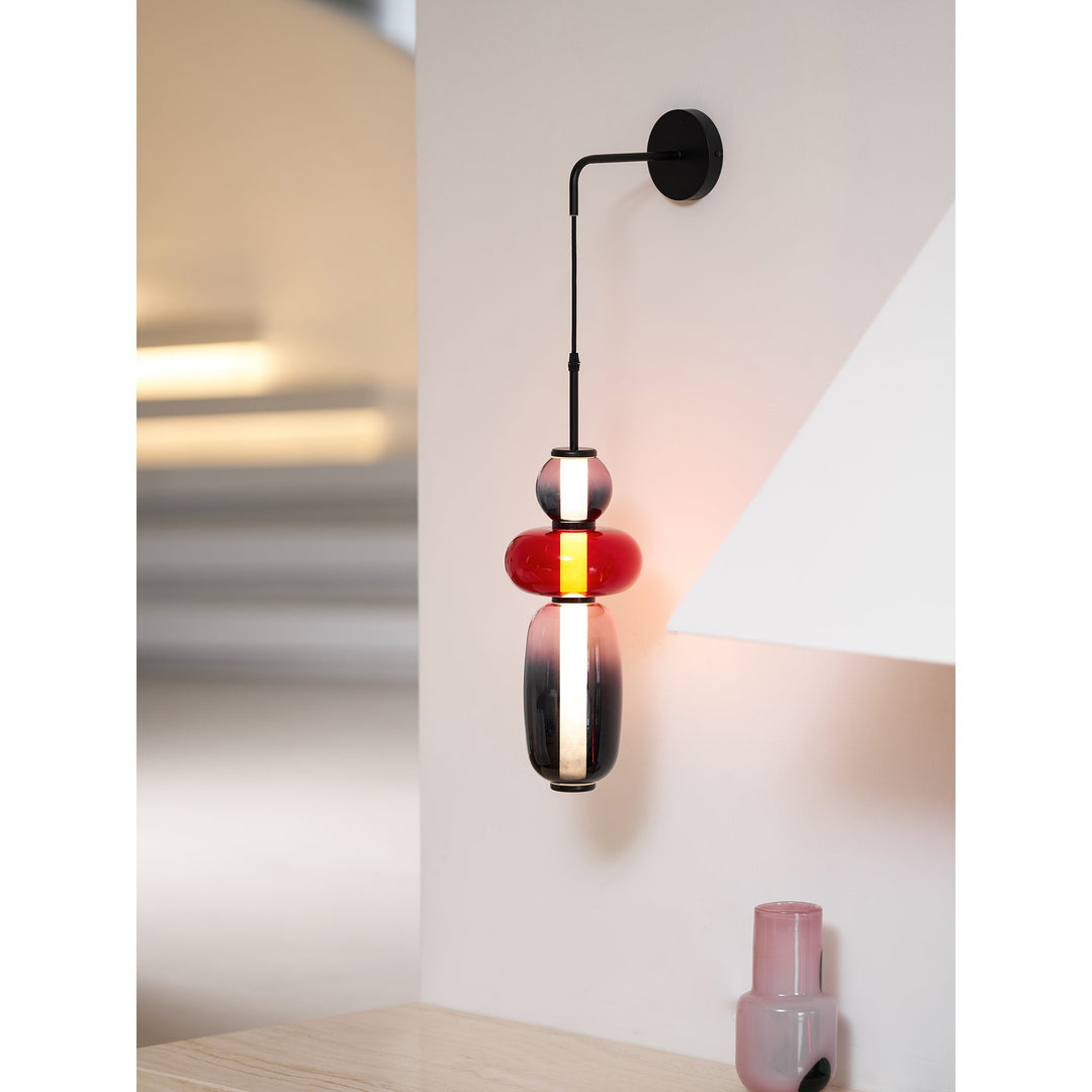 Kanderad Glas Vägglampa