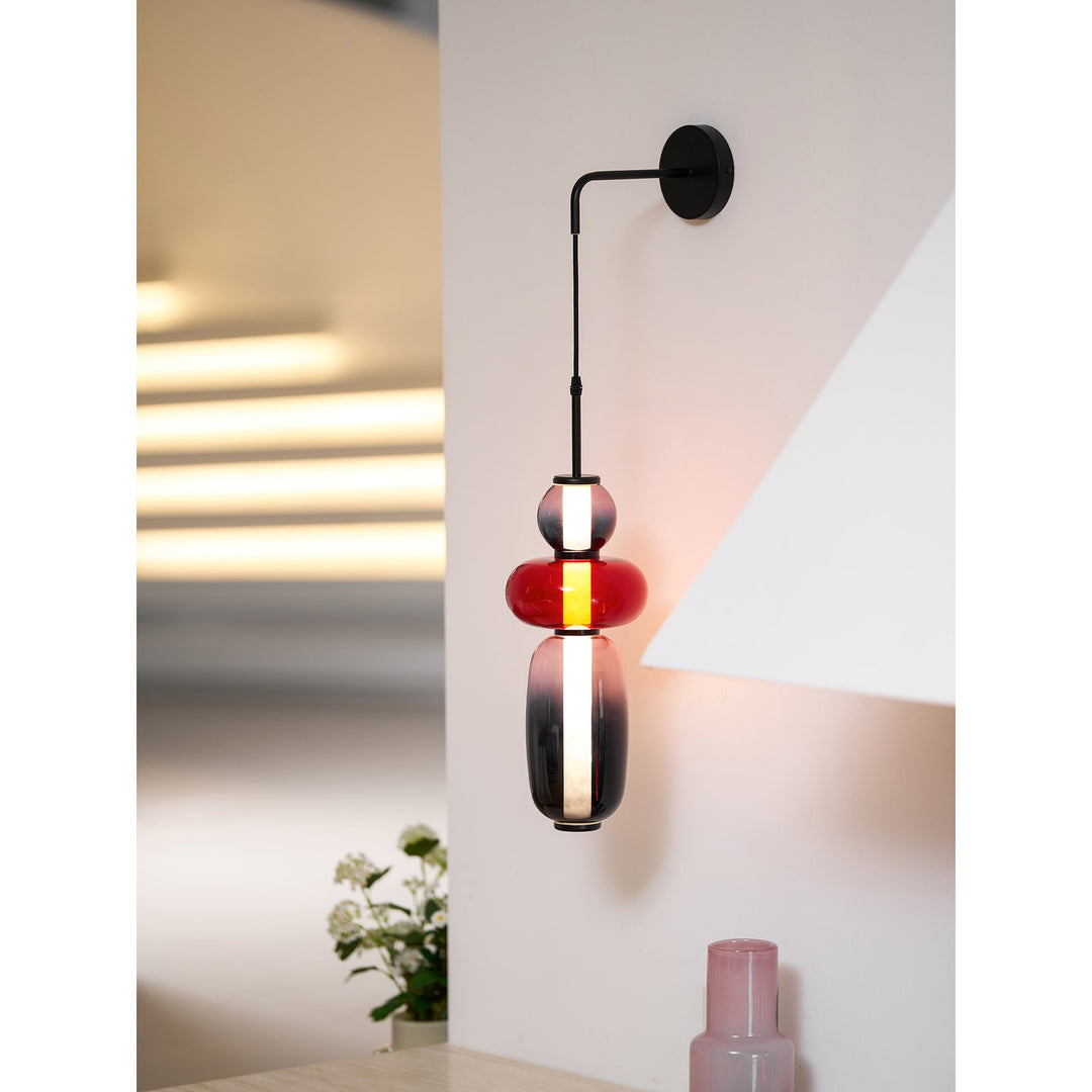 Kanderad Glas Vägglampa