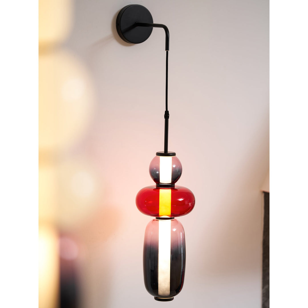 Kanderad Glas Vägglampa
