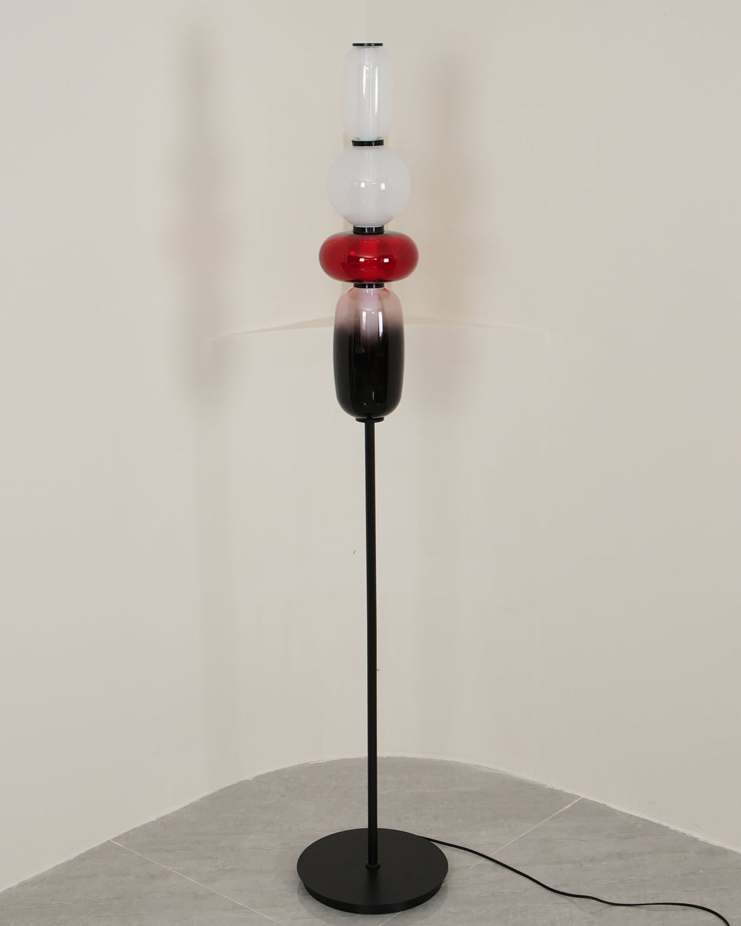 Kanderad Glas Golvlampa