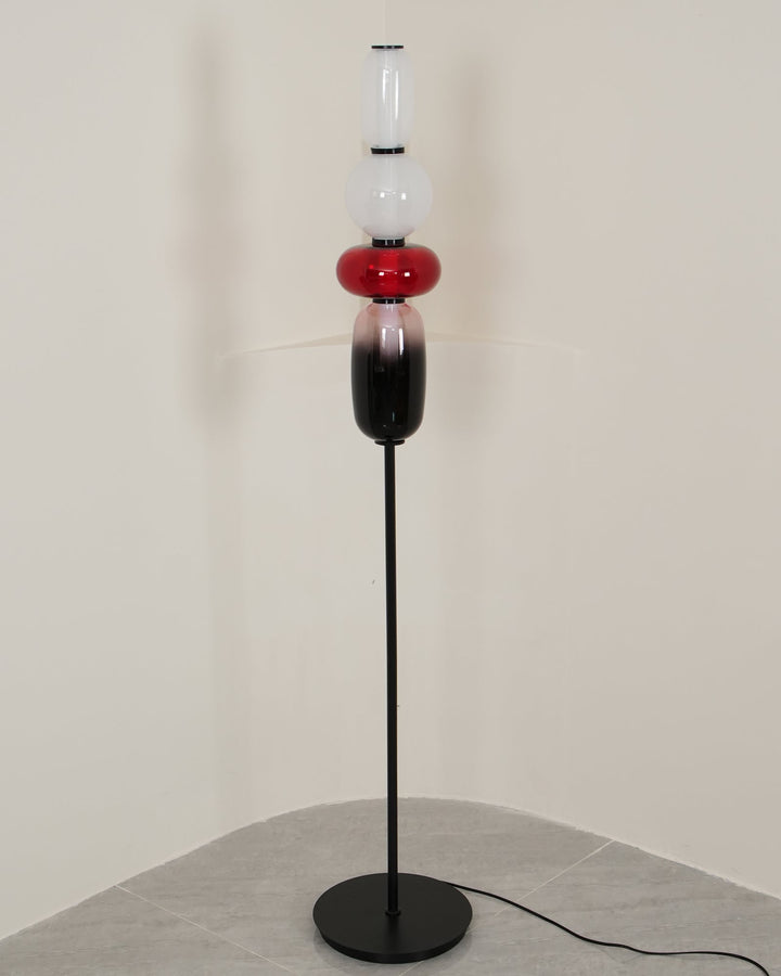 Kanderad Glas Golvlampa