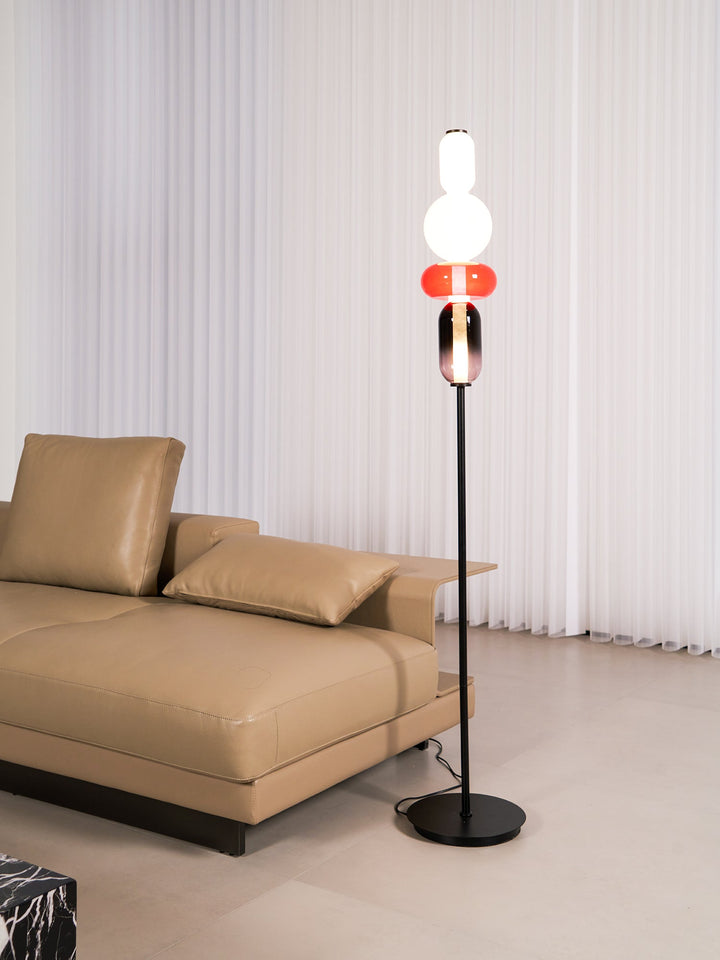 Kanderad Glas Golvlampa