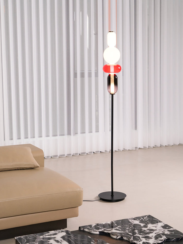 Kanderad Glas Golvlampa