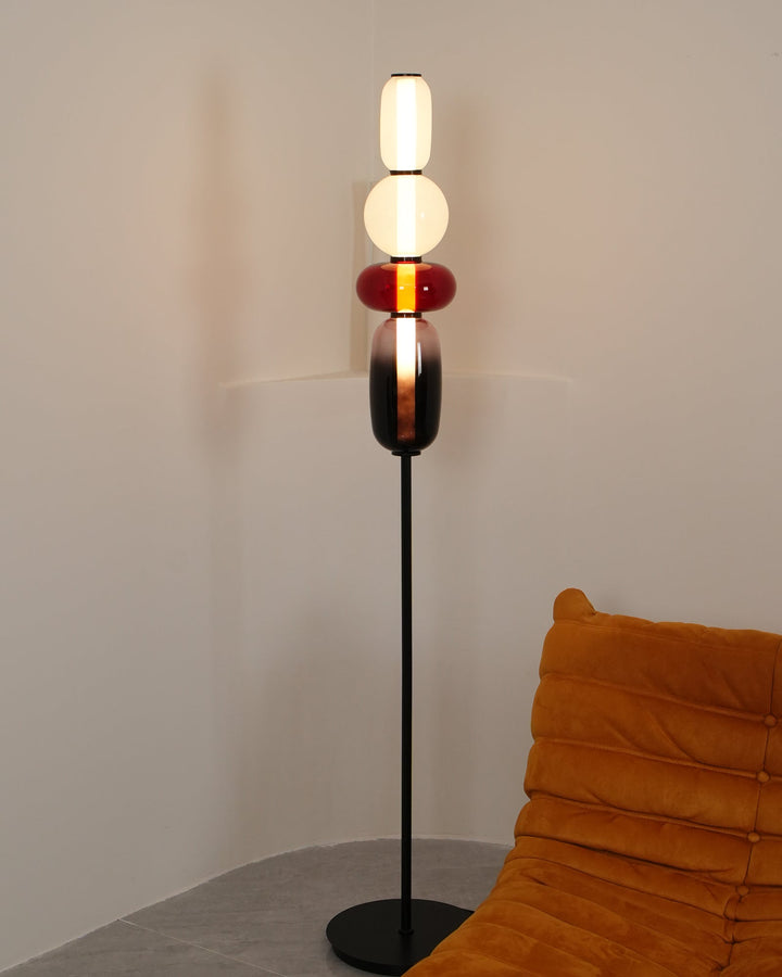 Kanderad Glas Golvlampa