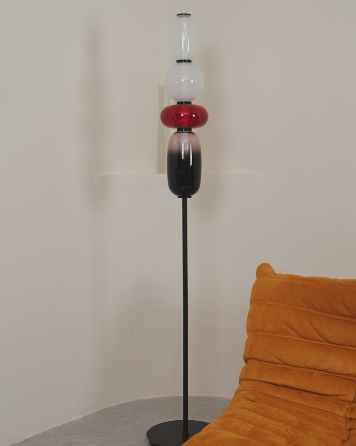 Kanderad Glas Golvlampa