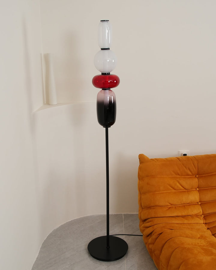 Kanderad Glas Golvlampa