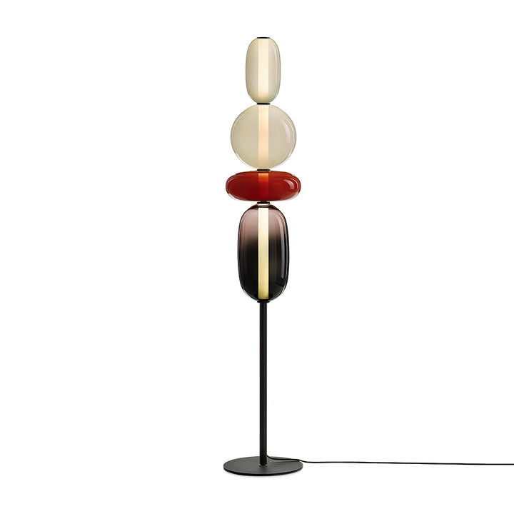 Kanderad Glas Golvlampa