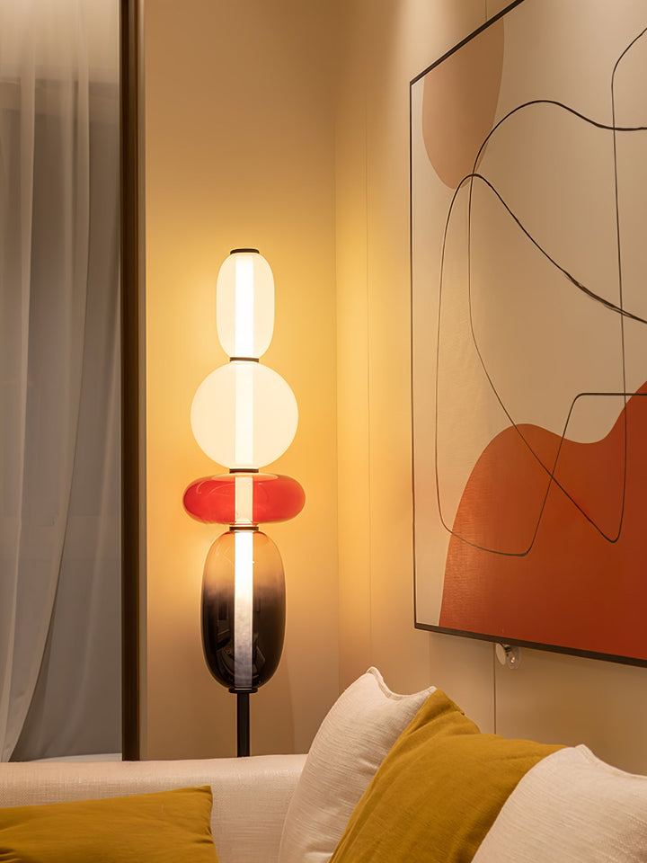 Kanderad Glas Golvlampa