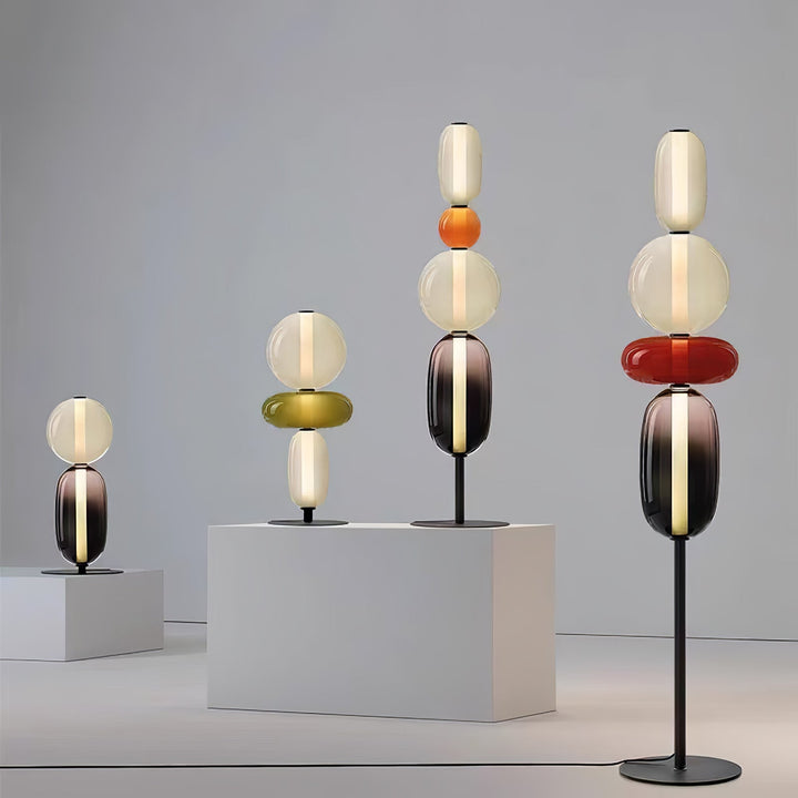 Kanderad Glas Golvlampa