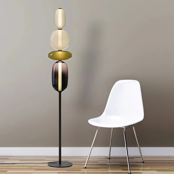 Kanderad Glas Golvlampa