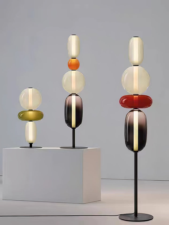 Kanderad Glas Golvlampa