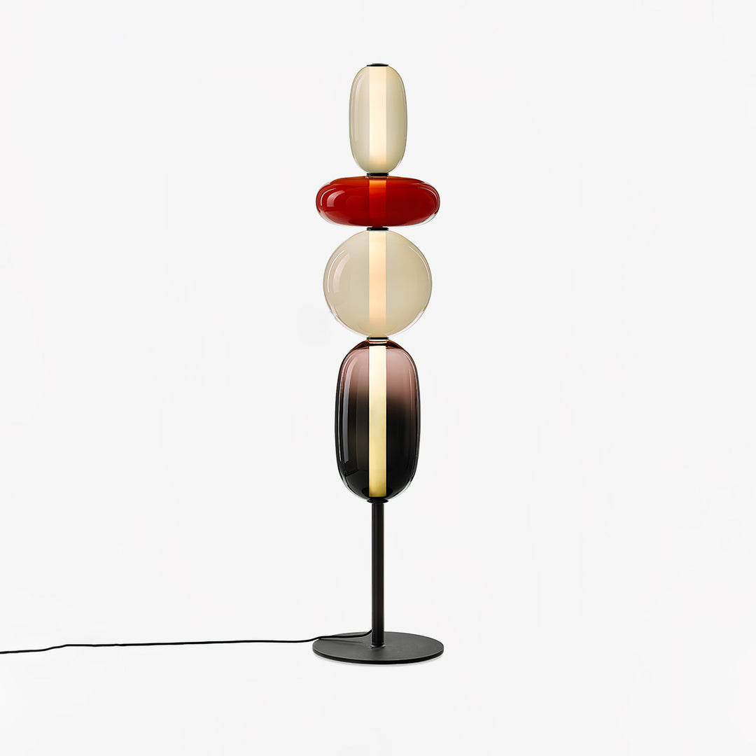 Kanderad Glas Golvlampa