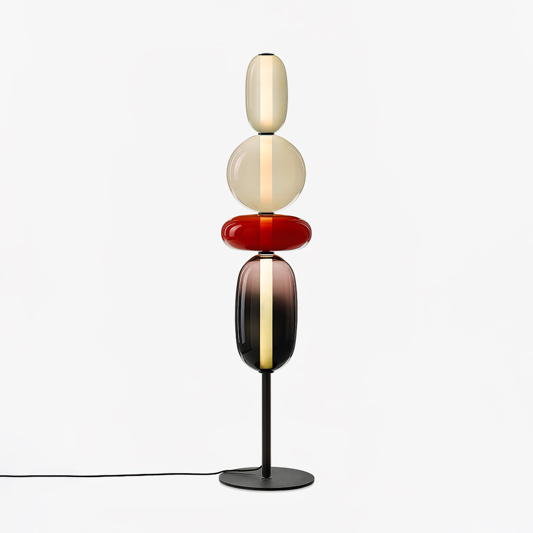 Kanderad Glas Golvlampa