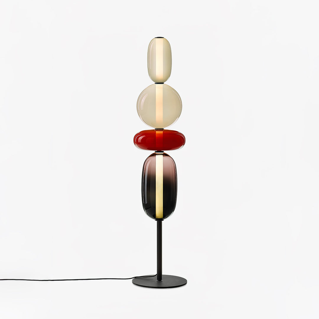 Kanderad Glas Golvlampa